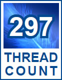 297 thread count